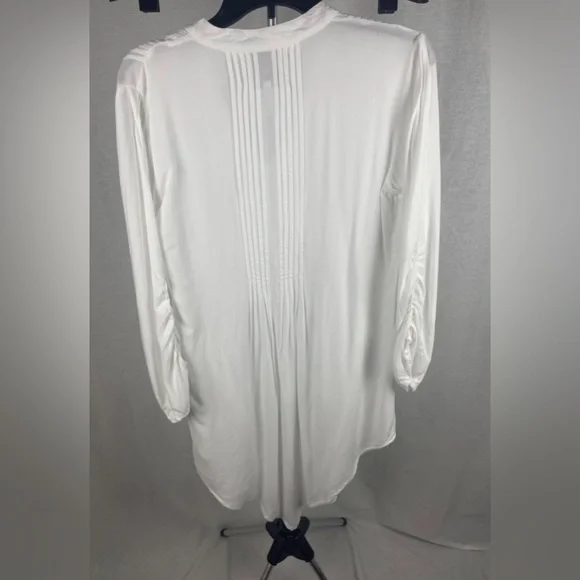 Area Stars Handkerchief Hem White long sleeve Mini Dress Size Medium (8-10) NWT - Picture 10 of 14